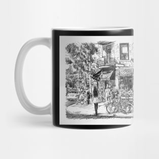 Street scene Mug